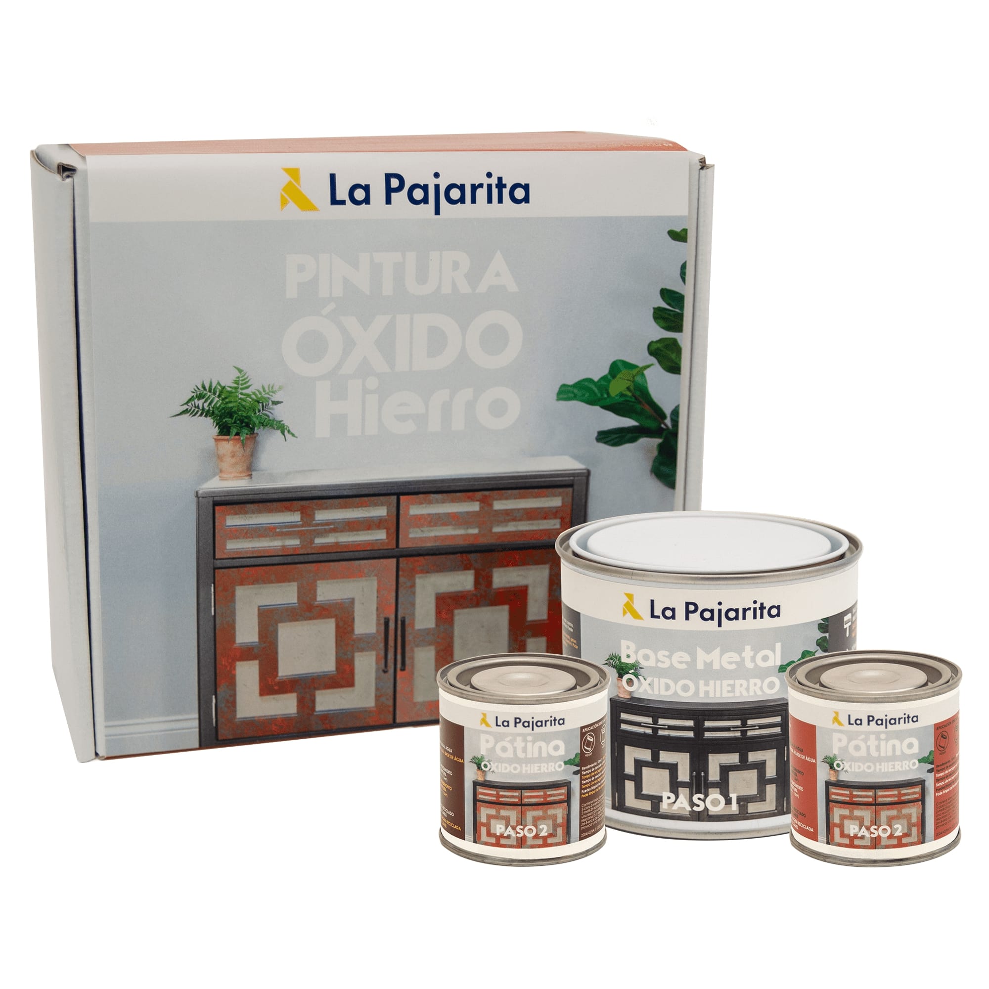 KIT 3 PINTURA EFECTO OXIDO HIERRO